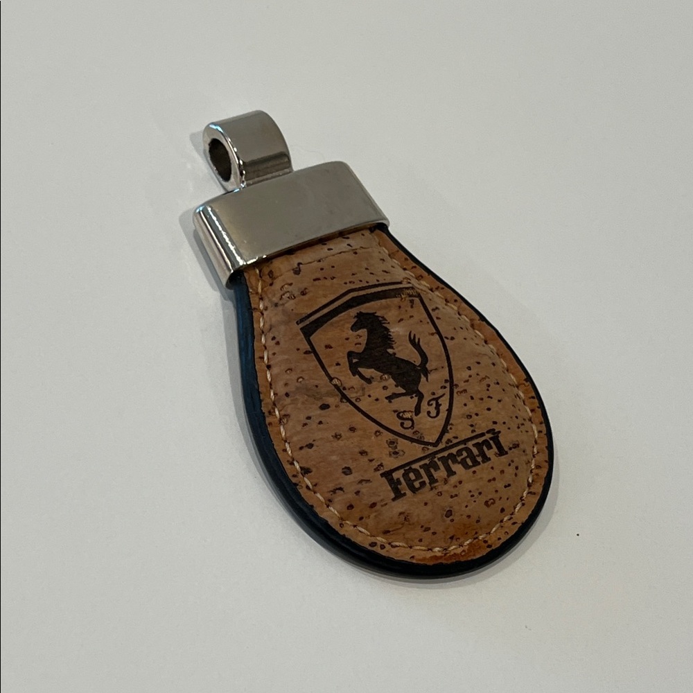 Ferrari Tan and Silver Key Holder